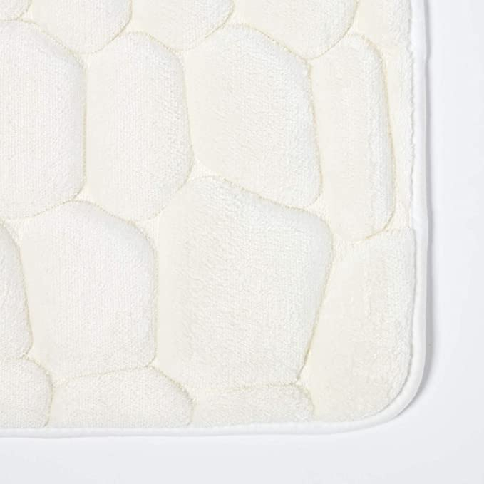 (50x80cm) Badteppich Memory Foam Badematte Wasserabsorptions Boden Teppich - Grau