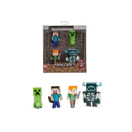 Jada Minecraft Figuren 4-Pack, 6 cm