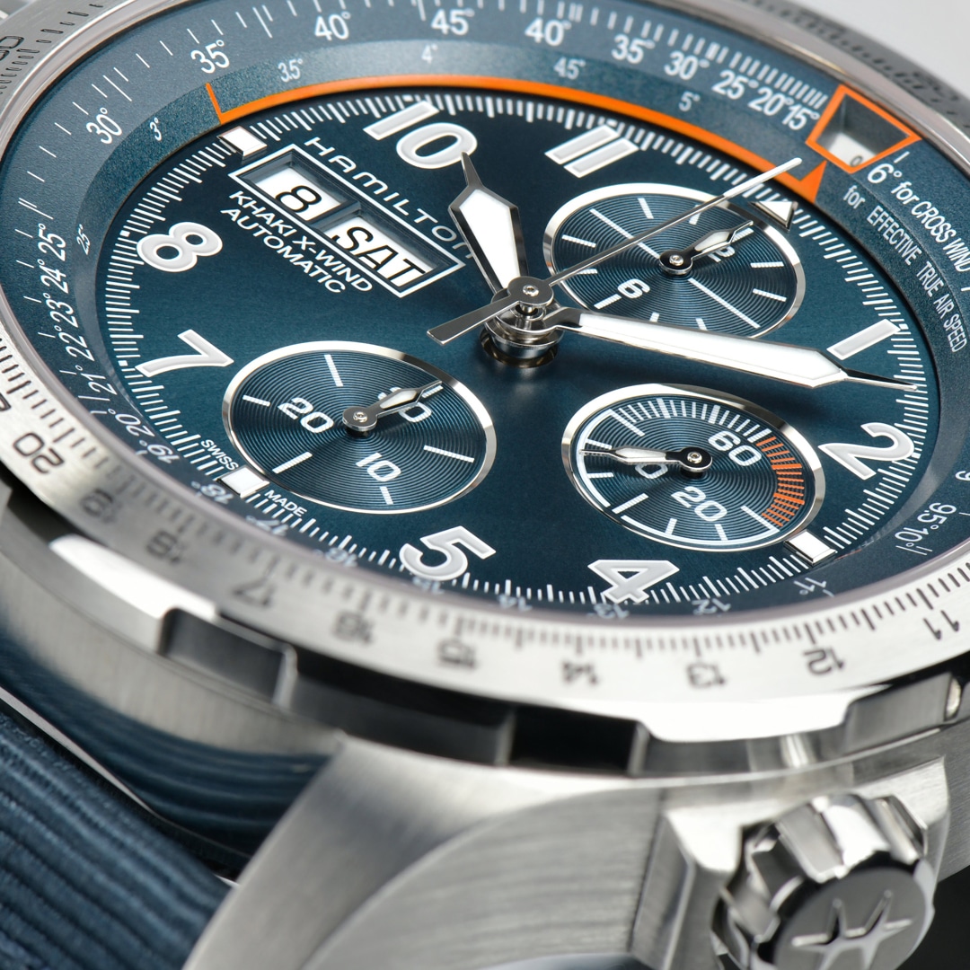 Hamilton Khaki X-Wind Auto Chrono Blue