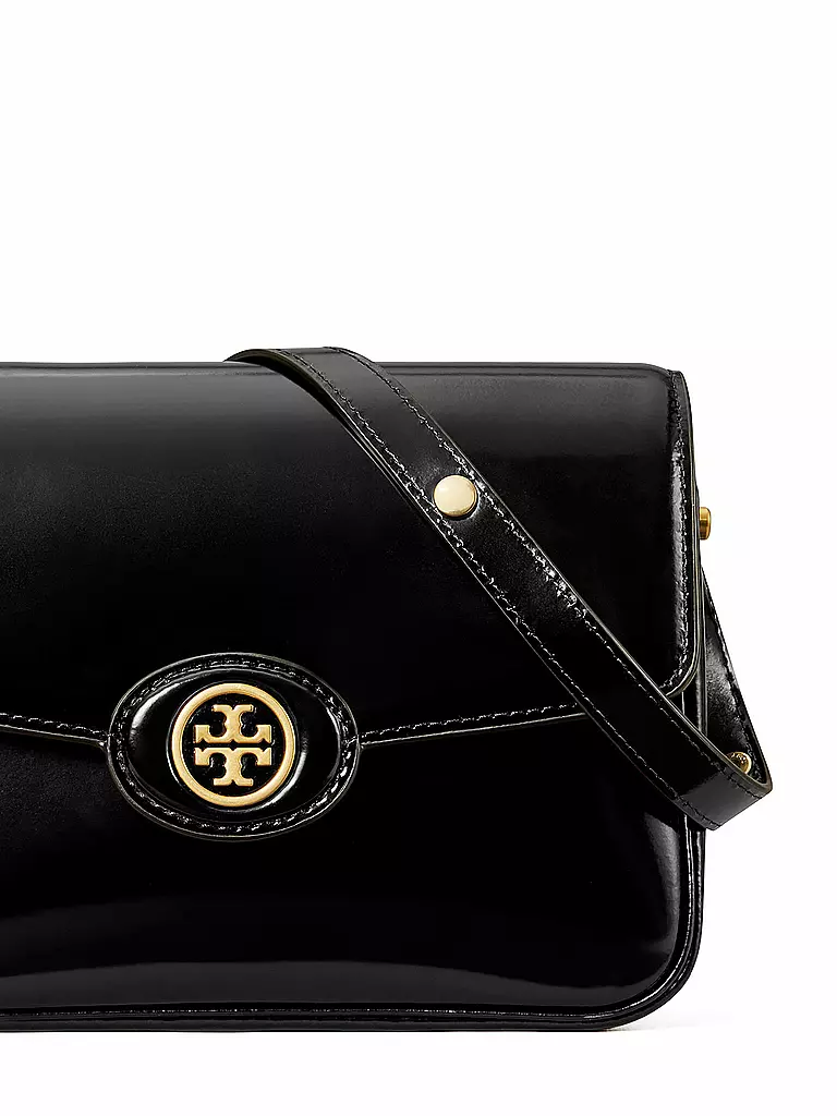 TORY BURCH Ledertasche - Umhängetasche ROBINSON schwarz