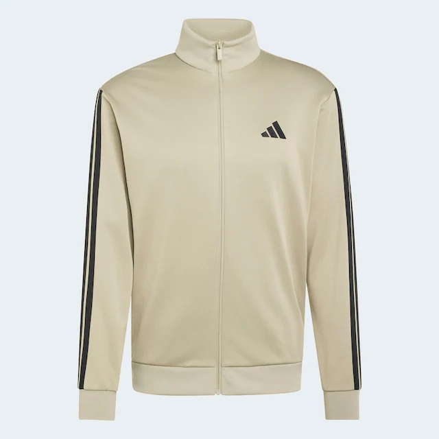 adidas Sportswear Trainingsanzug »3-STREIFEN FRENCH TERRY« 2 tlg. zweiteiliges Set, aus French-Terry-Material, mit Rippdetails