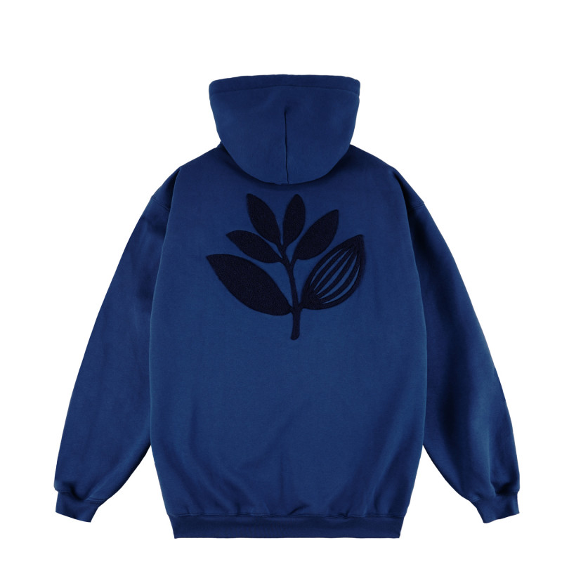 SWEAT À CAPUCHE TERRY PLANT - BLEU OCÉAN