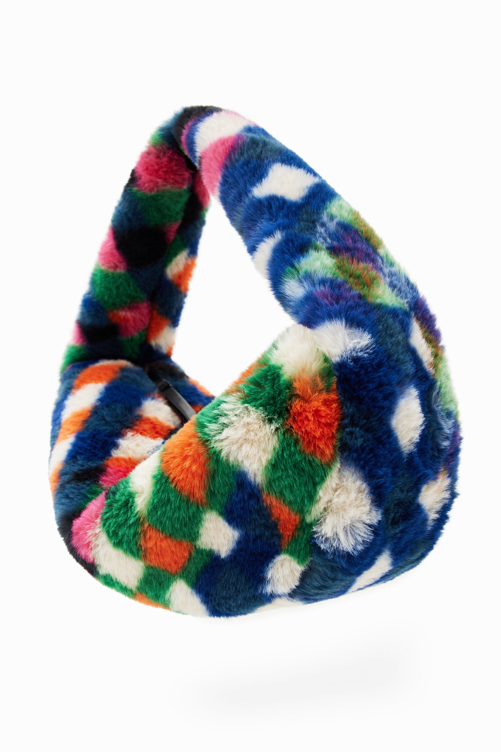 Sac effet fourrure losanges