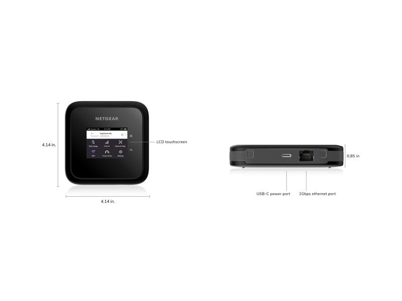 Netgear LTE Hotspot MR6150-100EUS Nighthawk M6 5G WiFi 6 Mobile Hotspot Router, freigeschaltet, bis zu 2.5Gbps
