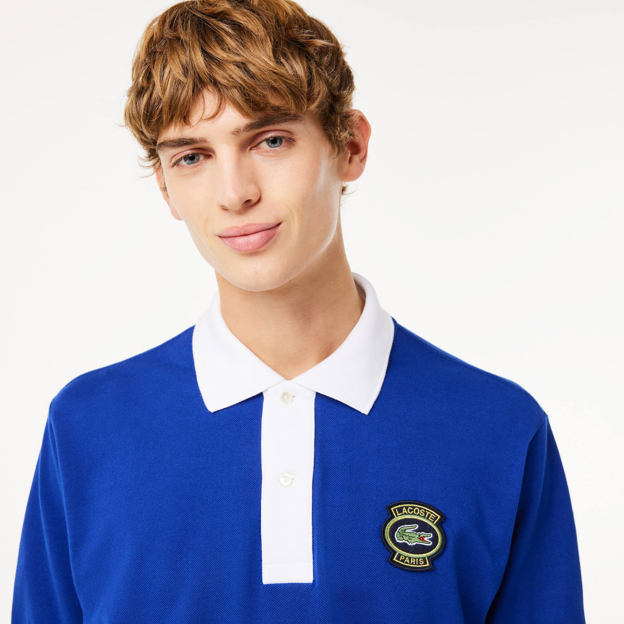 Originales L.12.12 Poloshirt mit LACOSTE Aufnäher Kurze Ärmel - Blau - Lacoste - Herren