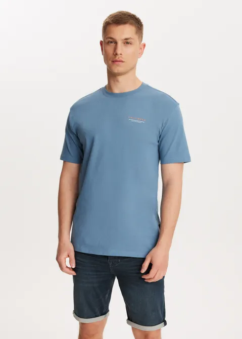 T-shirt met print grand tour blauw (BLW.M)