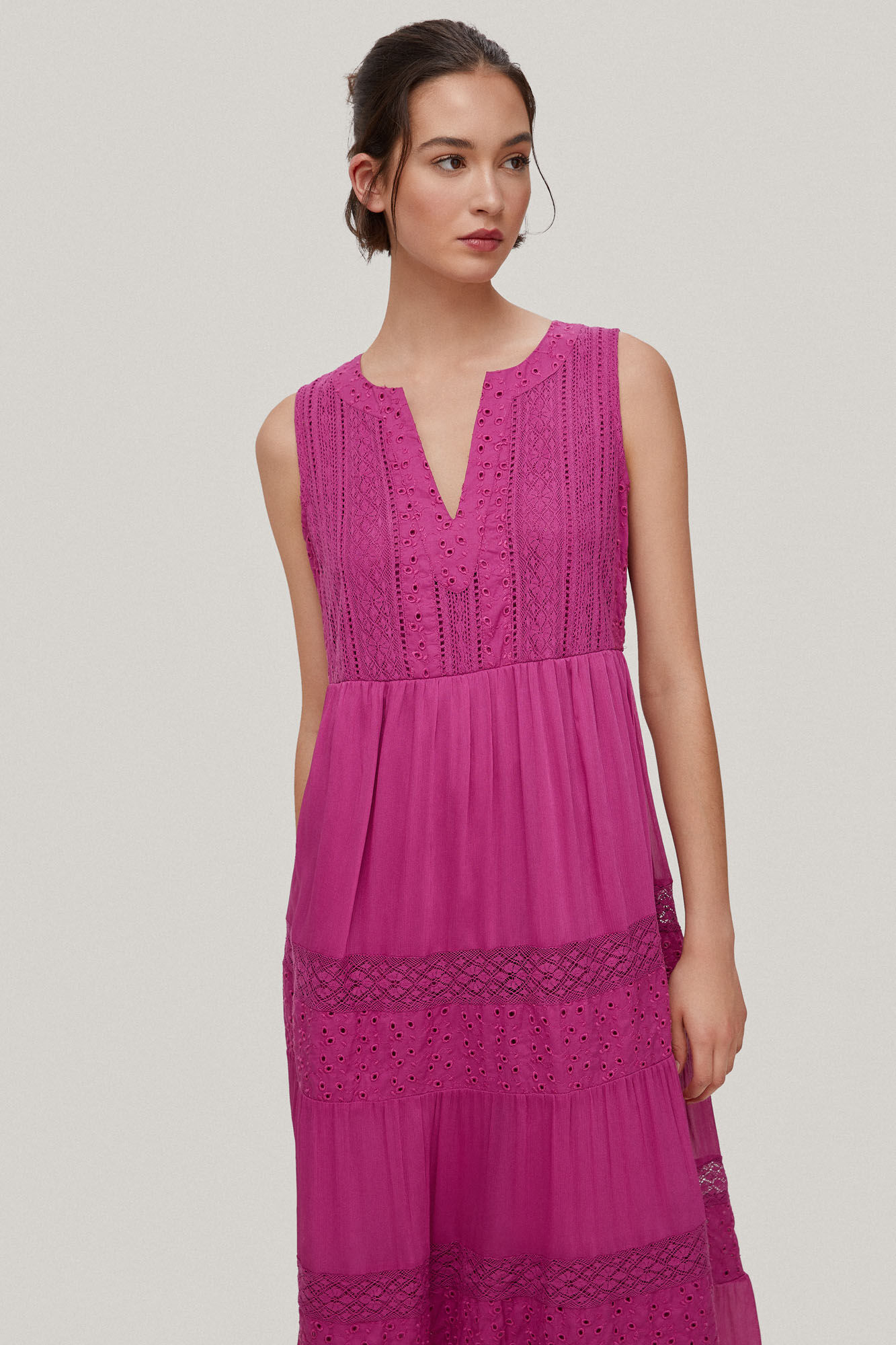 Vestido romântico - Roxo