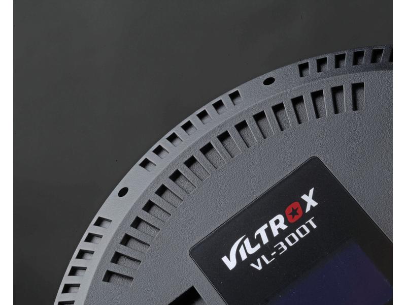 Viltrox Videoleuchte VL-300T Bi-color Rundes Studiolicht mit integriertem Display
