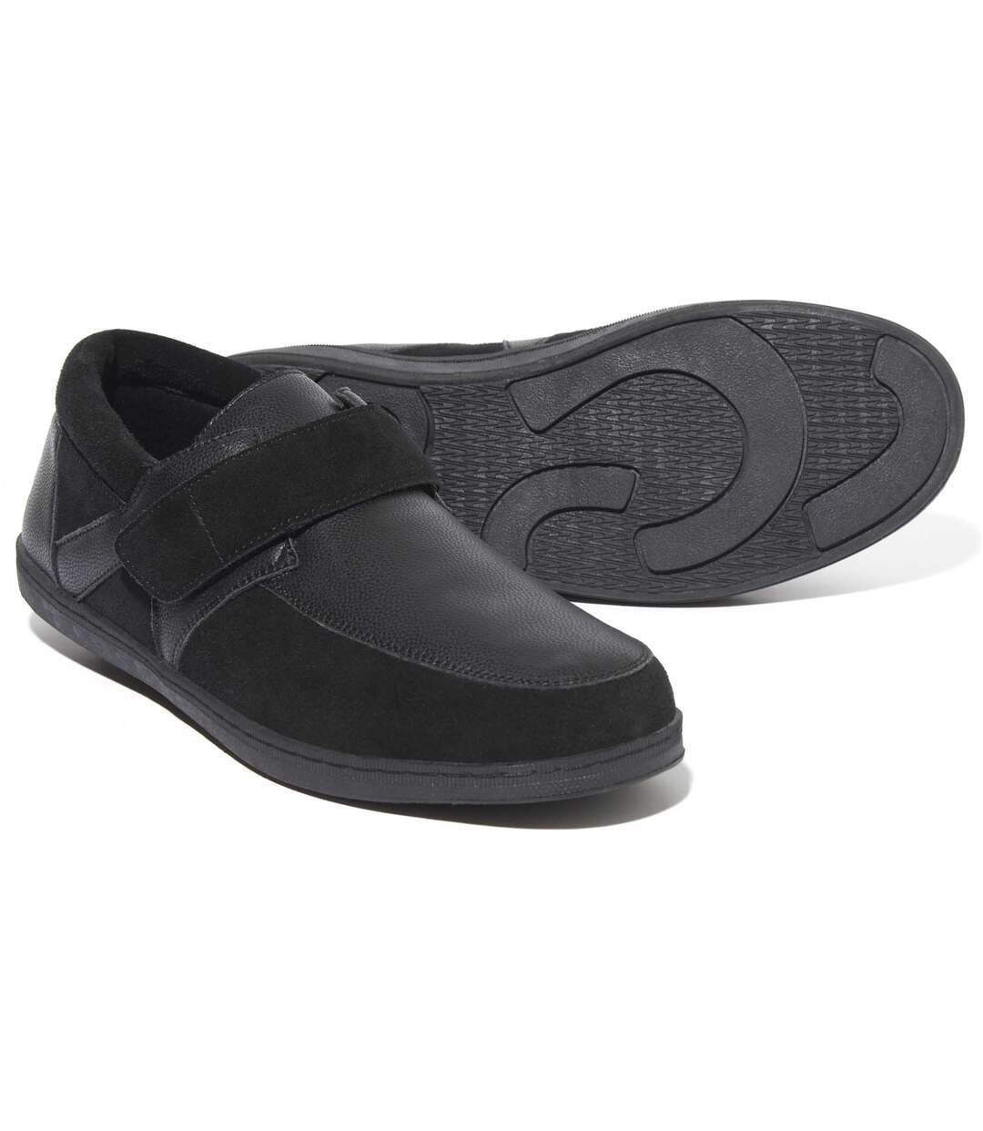 Mocassins Scratchés en Cuir et Nubuck