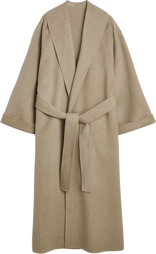 By Malene Birger TRULLEM. coat - 100% wool Grey brown melange