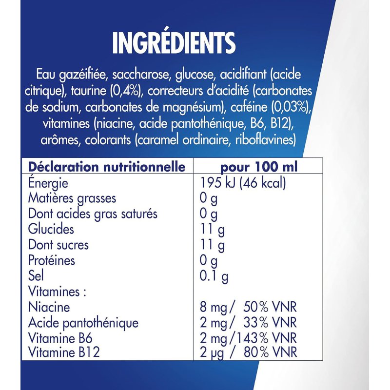 Red Bull 25 cl - 8 canettes