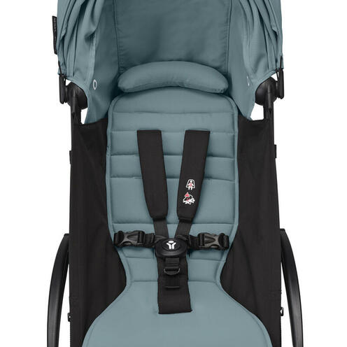 Poussette YOYO 3 Pack 6+ Aqua / Cadre Noir - STOKKE