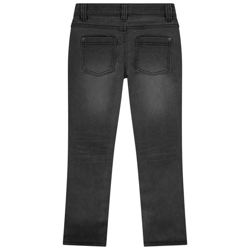 Jean slim en fake denim pour garçon - Noir
