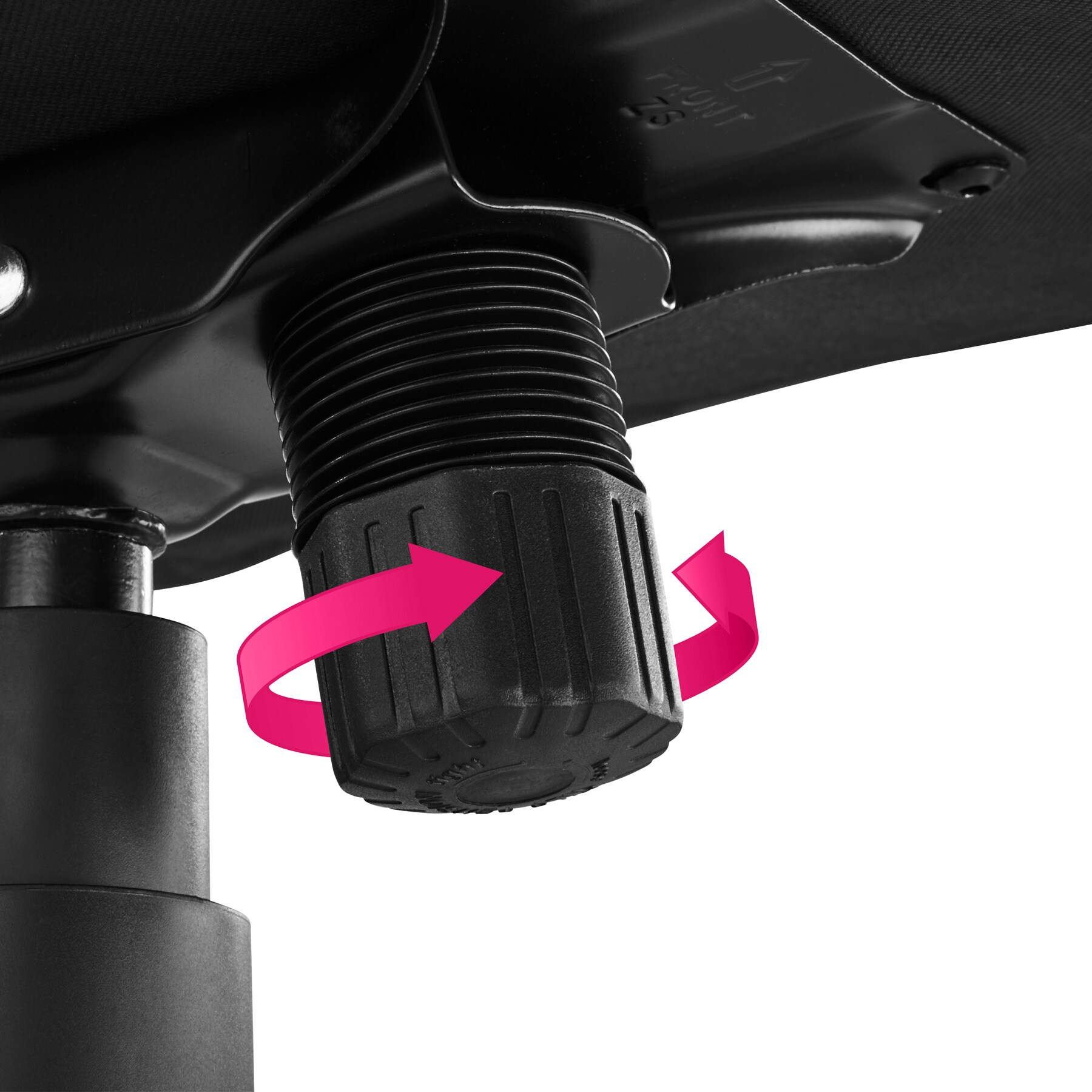 tectake® Bürostuhl, 360° drehbar und stufenlos höhenverstellbar, doppelte Polsterung mit Kunstlederbezug, einstellbare Wippfunktion