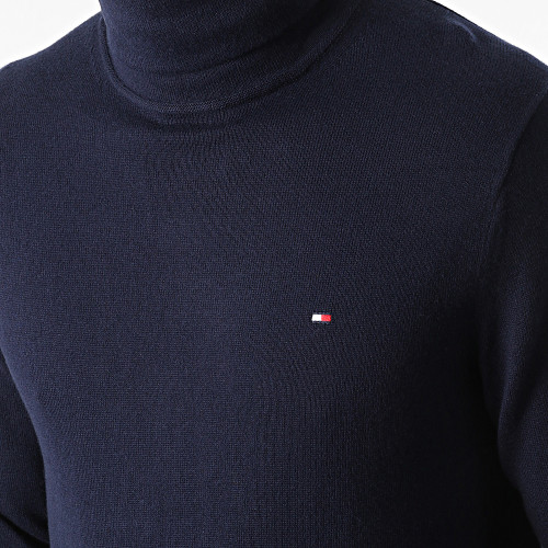 Pull Col Roulé Pima 8048 Bleu Marine