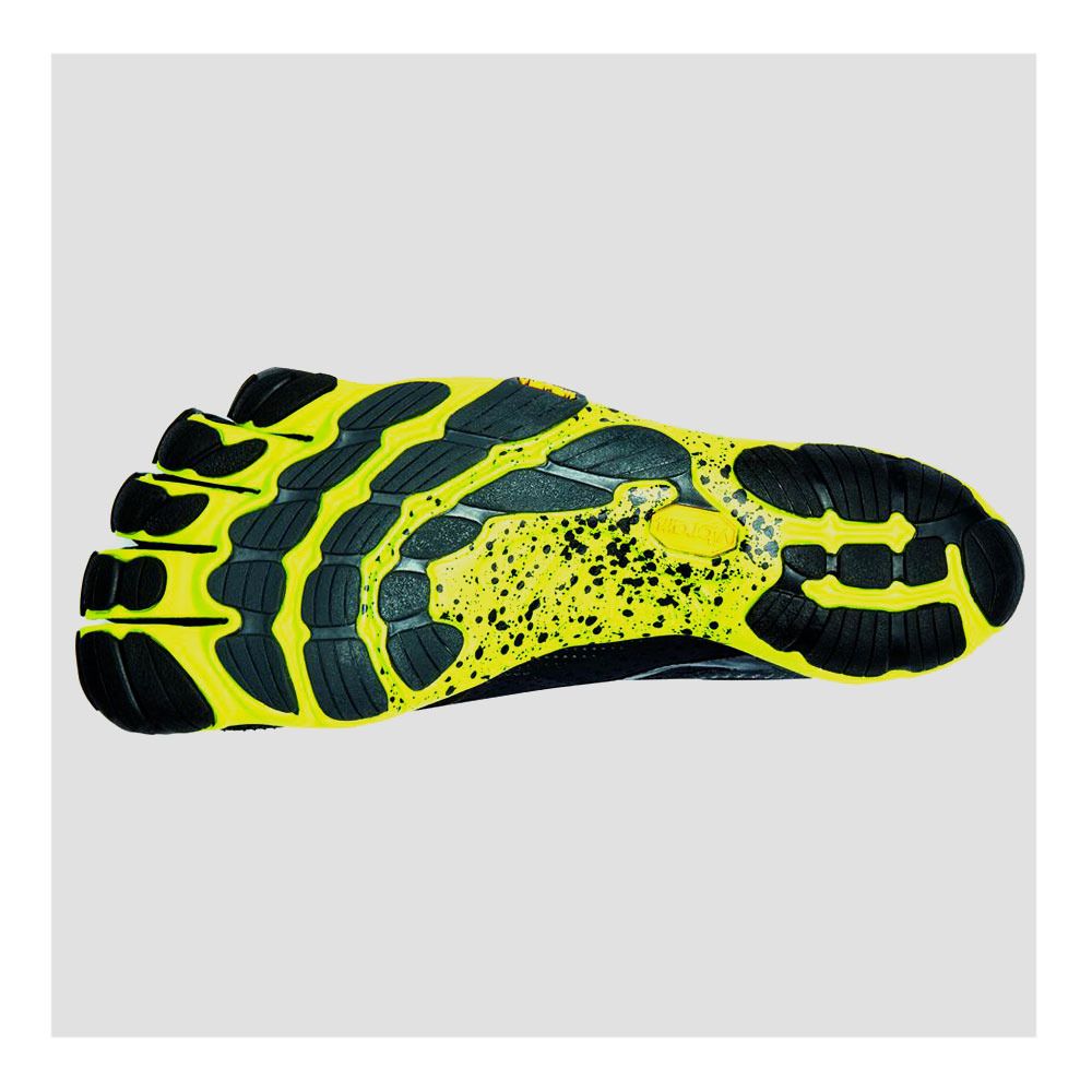 Five Fingers V-RUN - Chaussures running Homme noir/jaune