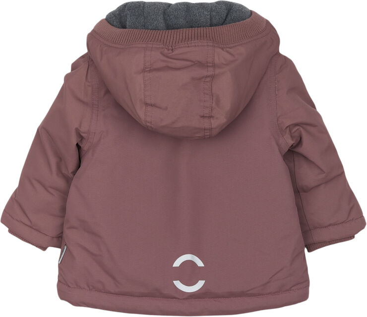 Mikk-Line Nylon Baby Jacket - Solid Rose brown