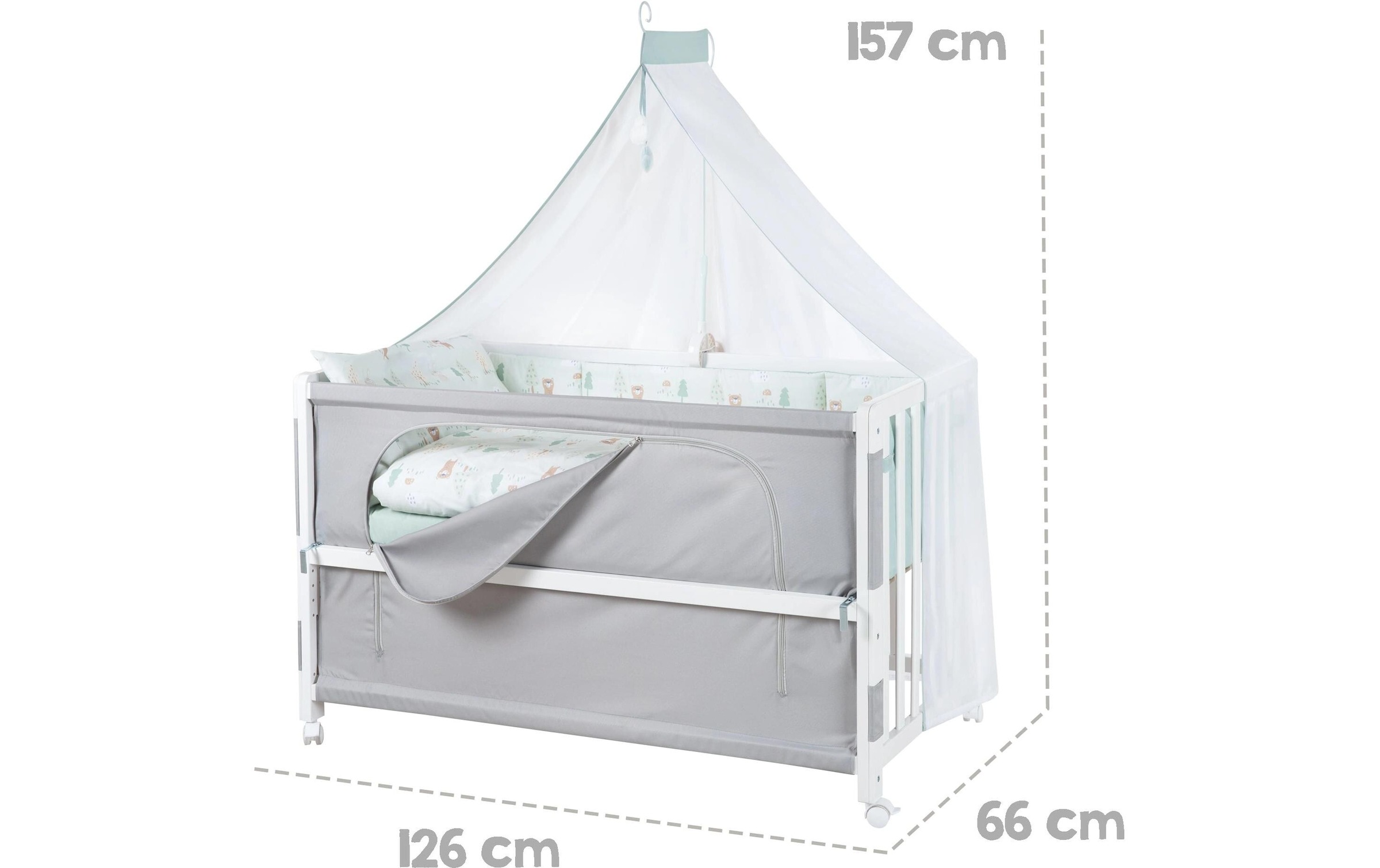 roba® Beistellbett »Room Bed, Woodland Buddies 60 x 120 cm«