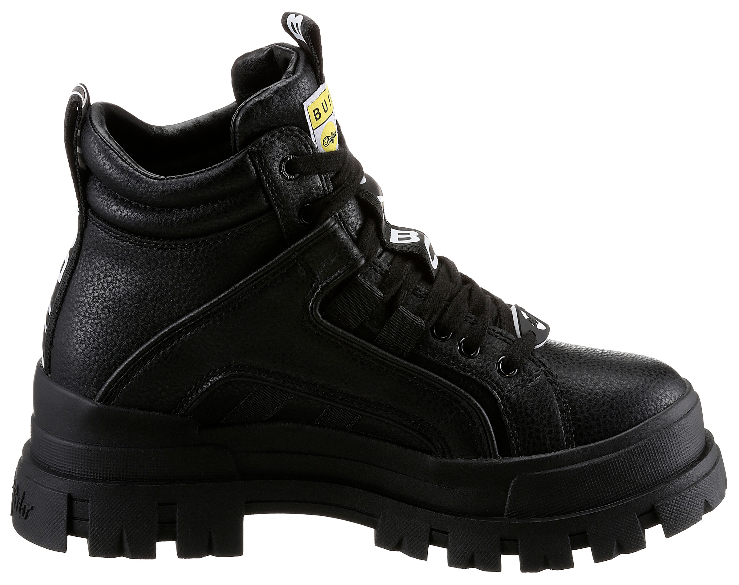 Buffalo Schnürboots »ASPHA NC MID«  Schnürstiefelette, High Top Sneaker mit weicher Schaftrandpolsterung