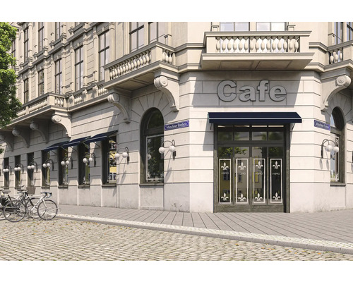 SCALA luifel, frame RAL 7016 antracietgrijs, 120x90 cm, stofdesign 6022