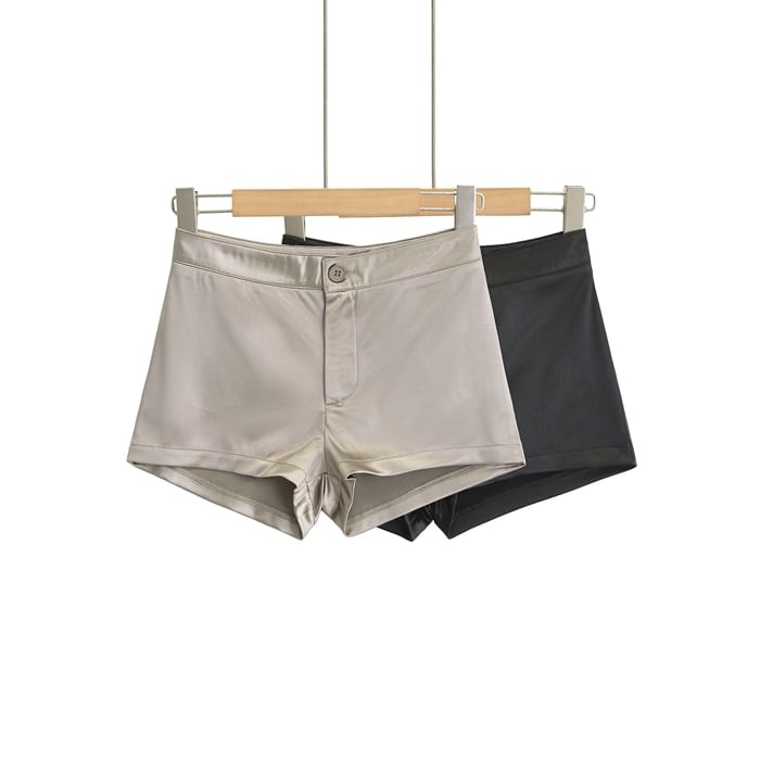 Ulark - Satijnen shorts met lage taille