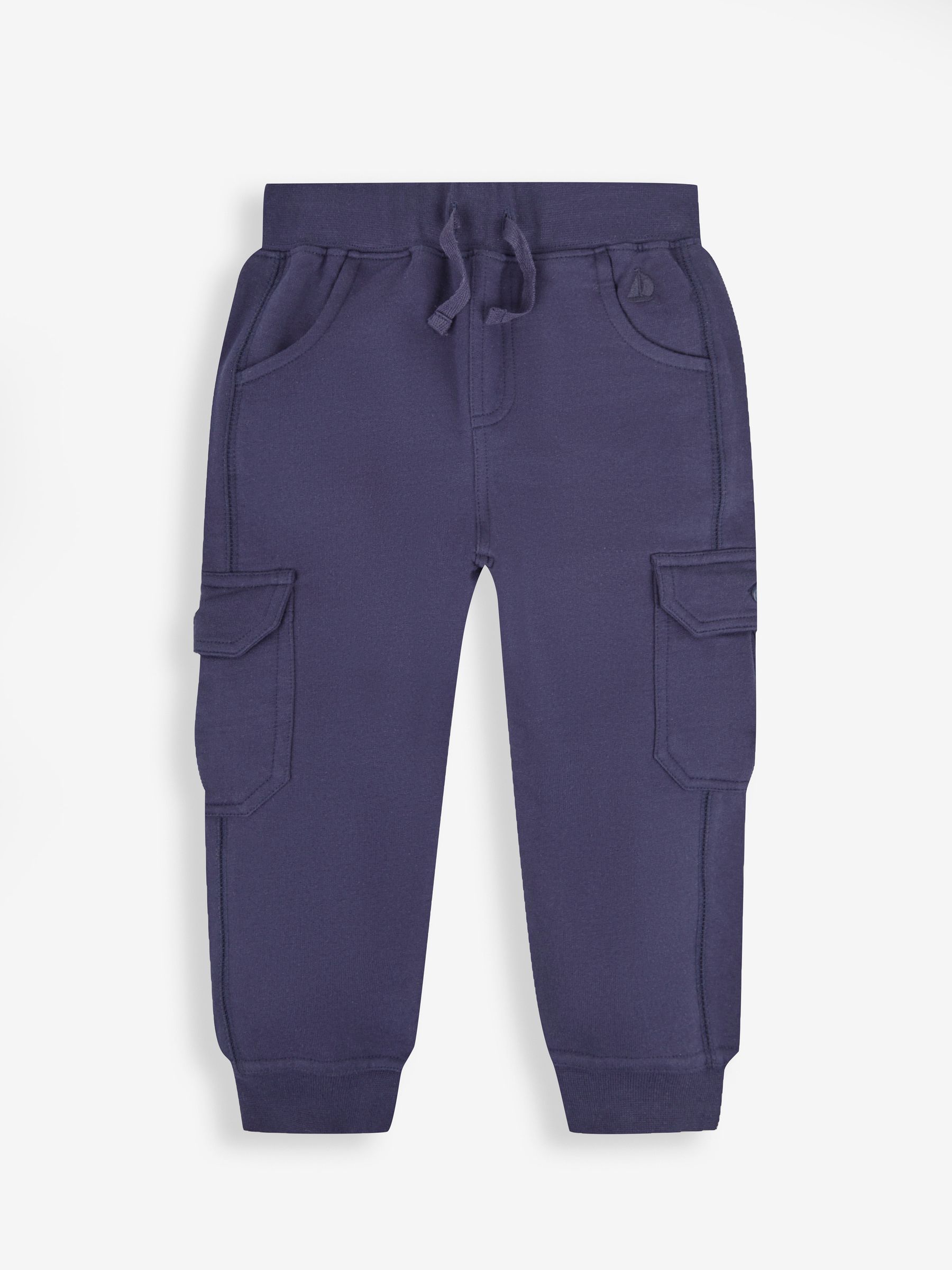 Indigoblauw & marineblauw - JoJo Maman Bébé Cargo 100% Cotton Joggers 2 Pack