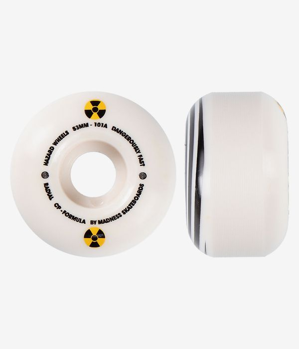 Madness Hazard Swirl CP Radial Rollen (white) 53mm 101A 4er Pack