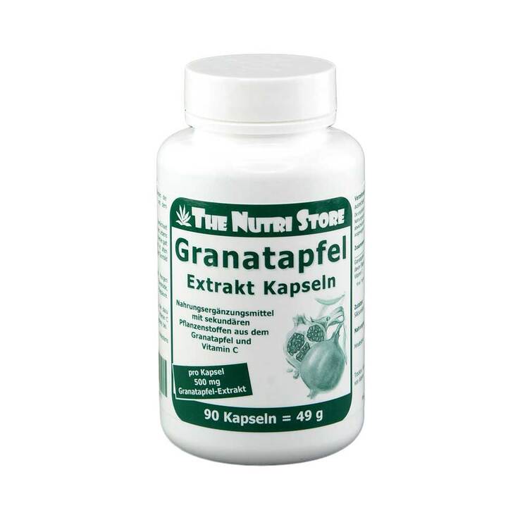 Granatapfel Extrakt 500 mg Kapseln, 90 St