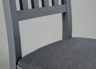 CASAVANTI Esszimmerstuhl NICLAS 7.1 2er Set Massivholz grau