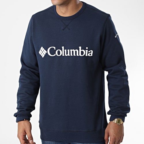 Sweat Crewneck Logo Fleece 1884931 Bleu Marine