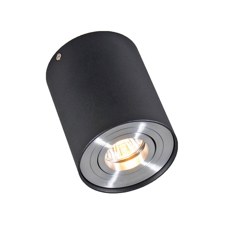 Smart opbouwspot zwart met staal incl. WiFi GU10 - Rondoo up