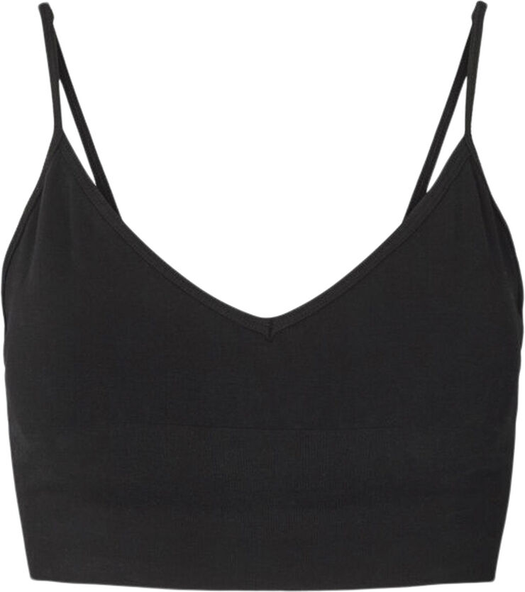 Carite Longline Seamless sports bh Sort