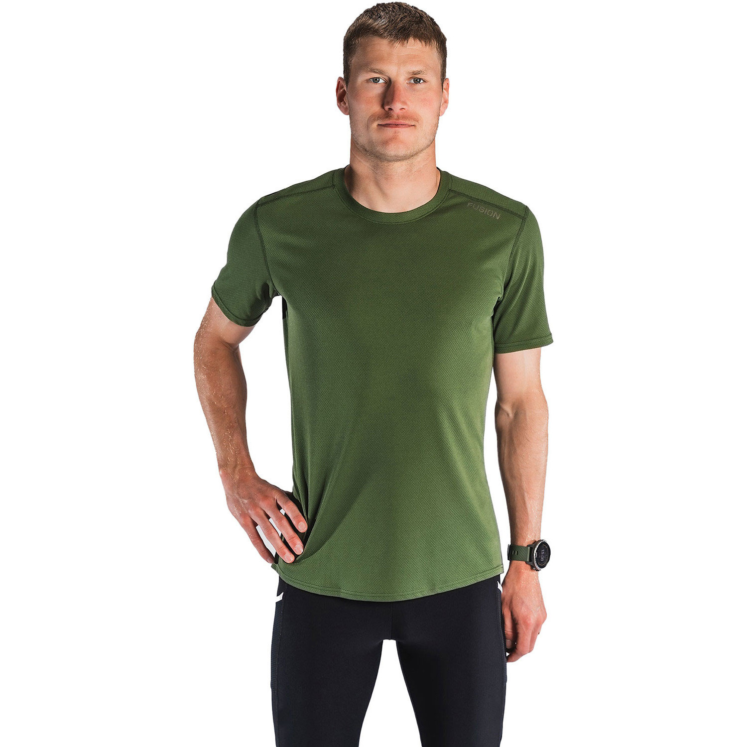 Fusion Run Shirt Short Tight Set Men