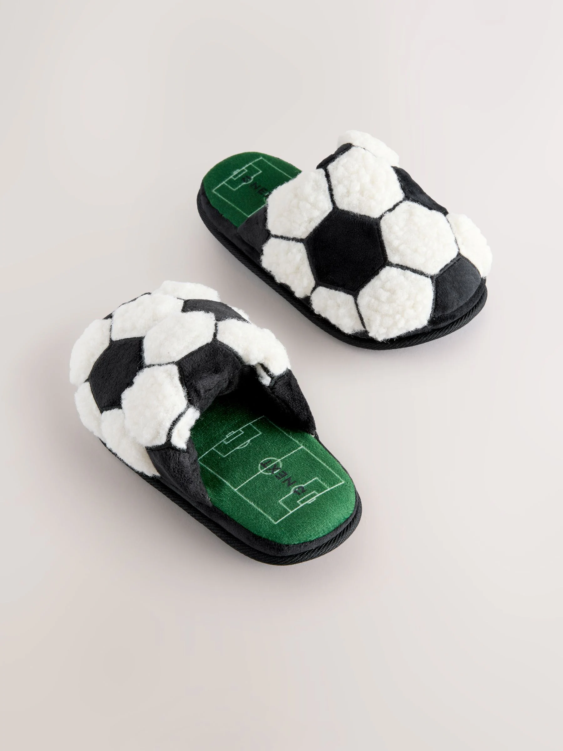 Zwart/wit - Football Slipper Mules