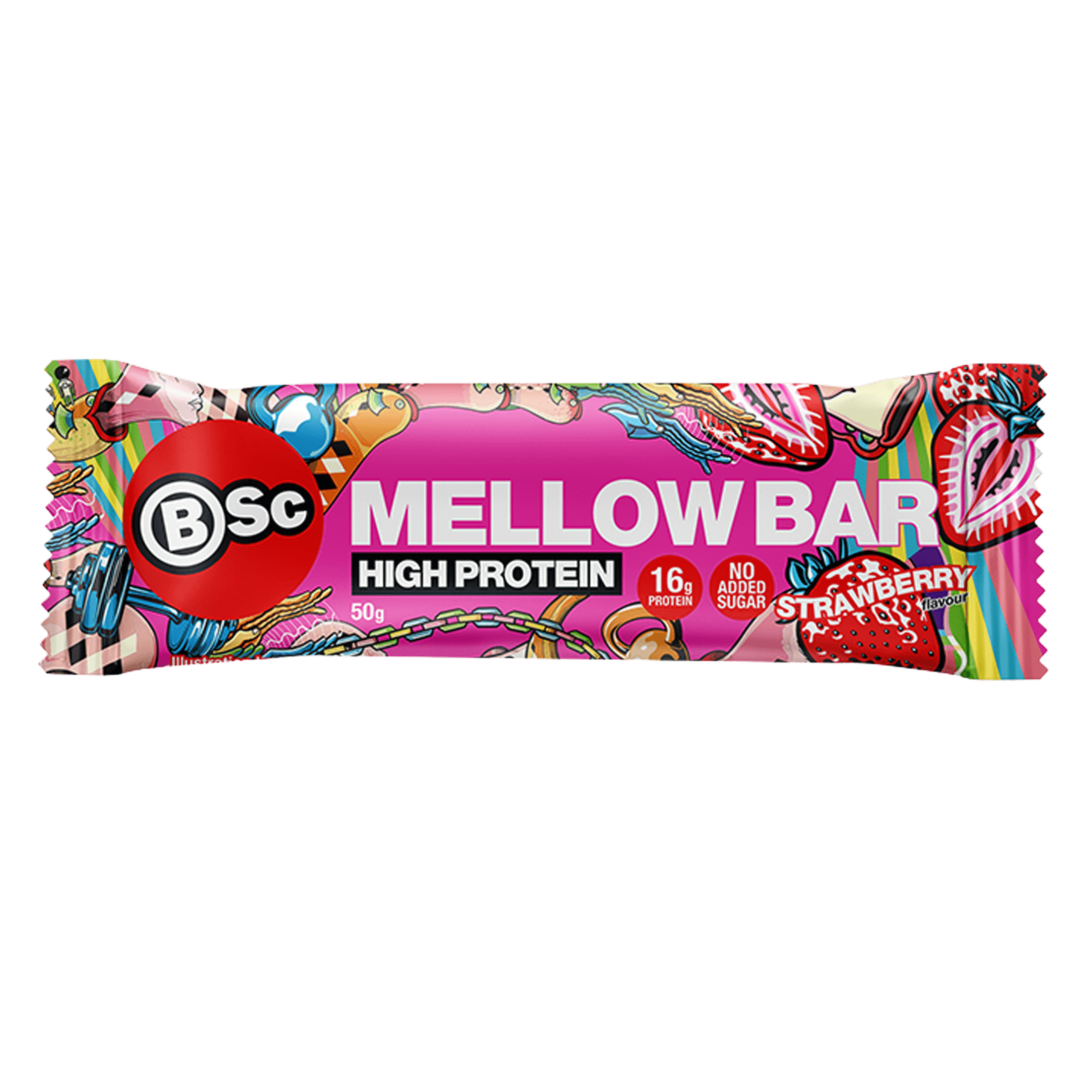BSc BSc Mellow Bar Strawberry - Proteinbarer