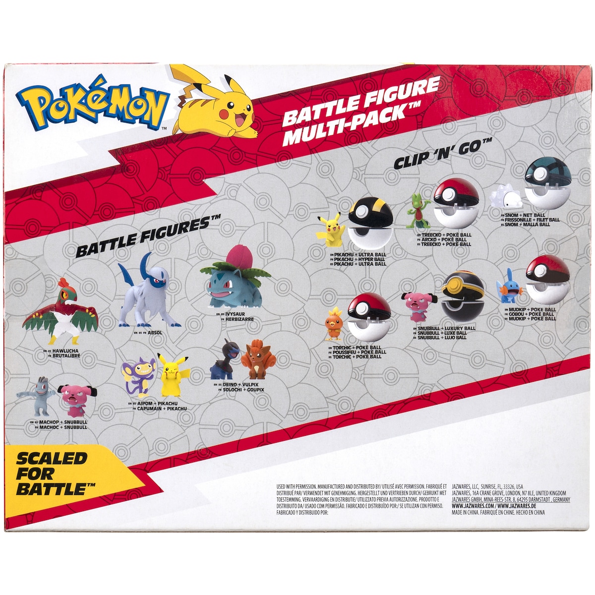 Pokemon Battle Ready Action Figure 6-pakning
