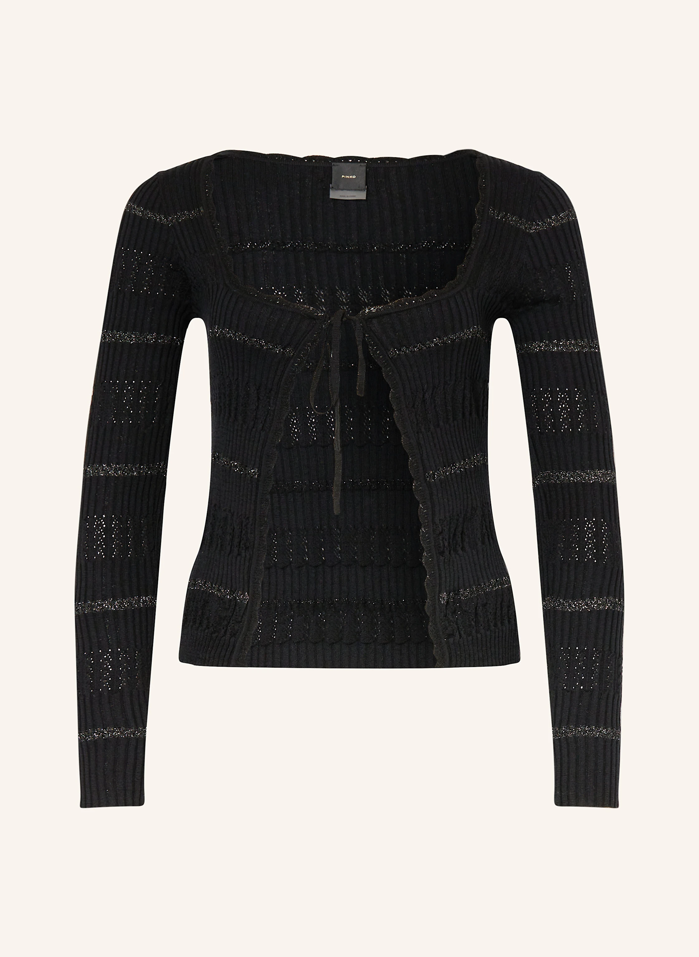 PINKO Strickjacke mit Glitzergarn