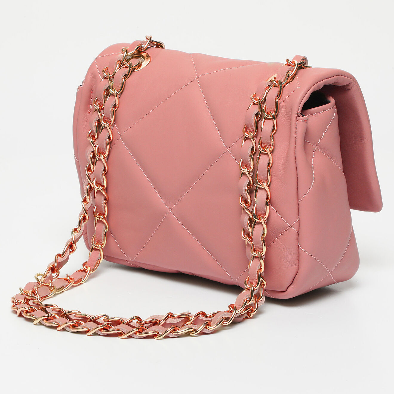 Victor & Hugo Sac bandoulière en Cuir Giulia rose - 21x16x7 cm