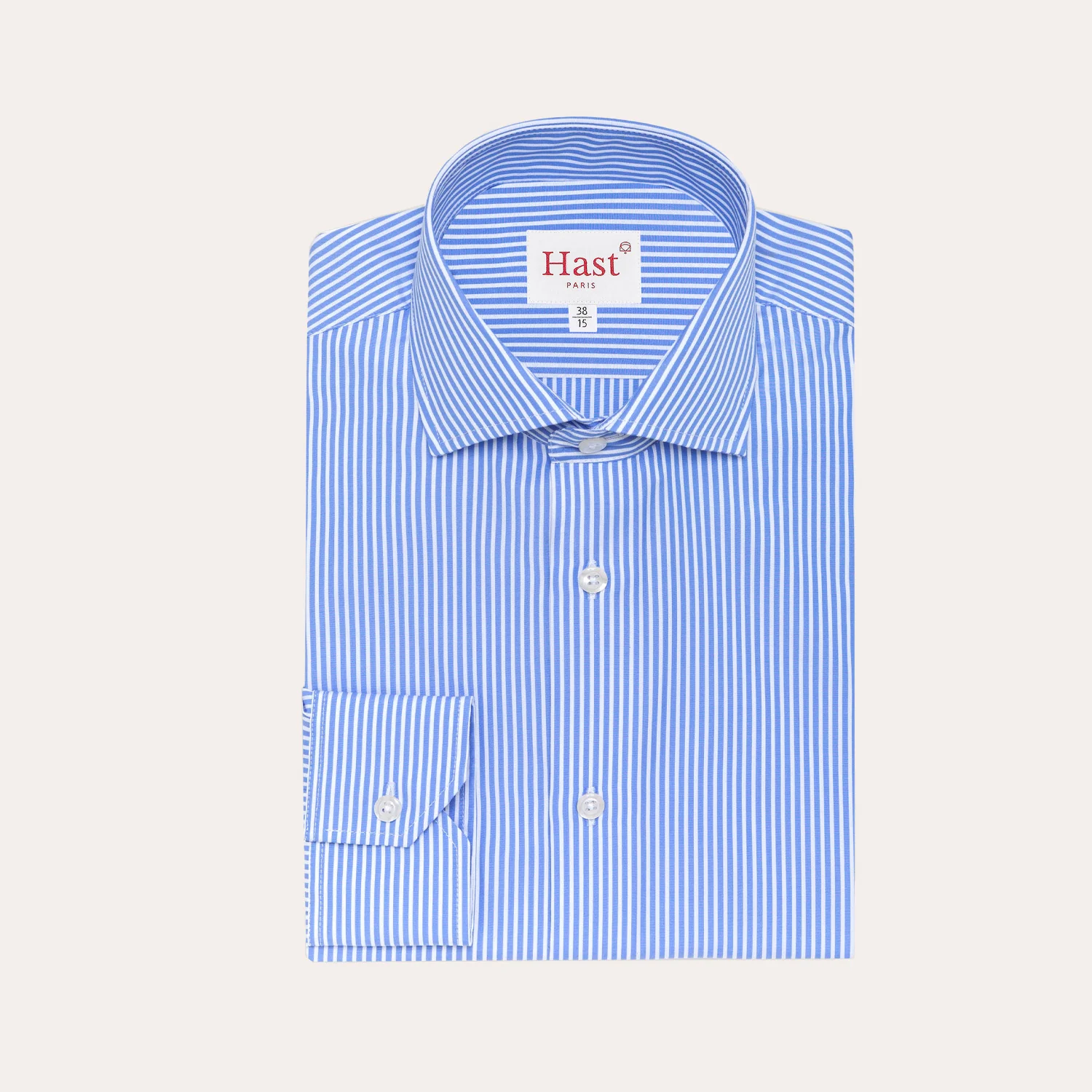 Blue striped dobby shirt
