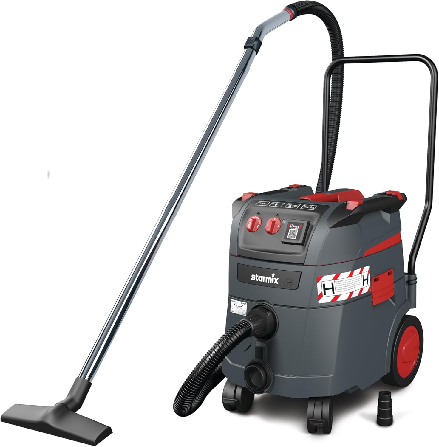 starmix iPulse H-1635 Safe Plus – Industriestaubsauger Staubklasse H, 280 mbar, 35l – automatische Filterabreinigung, HEPA H14-Filter – DIN-zertifizierter & BG-BAU-förderfähiger Sicherheitssauger