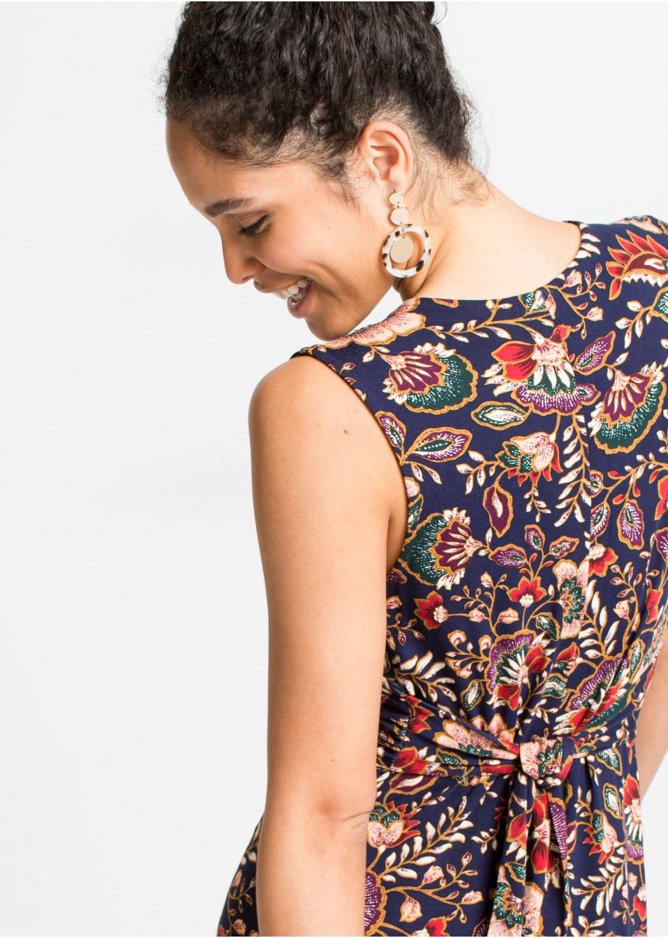 Robe longue imprimée