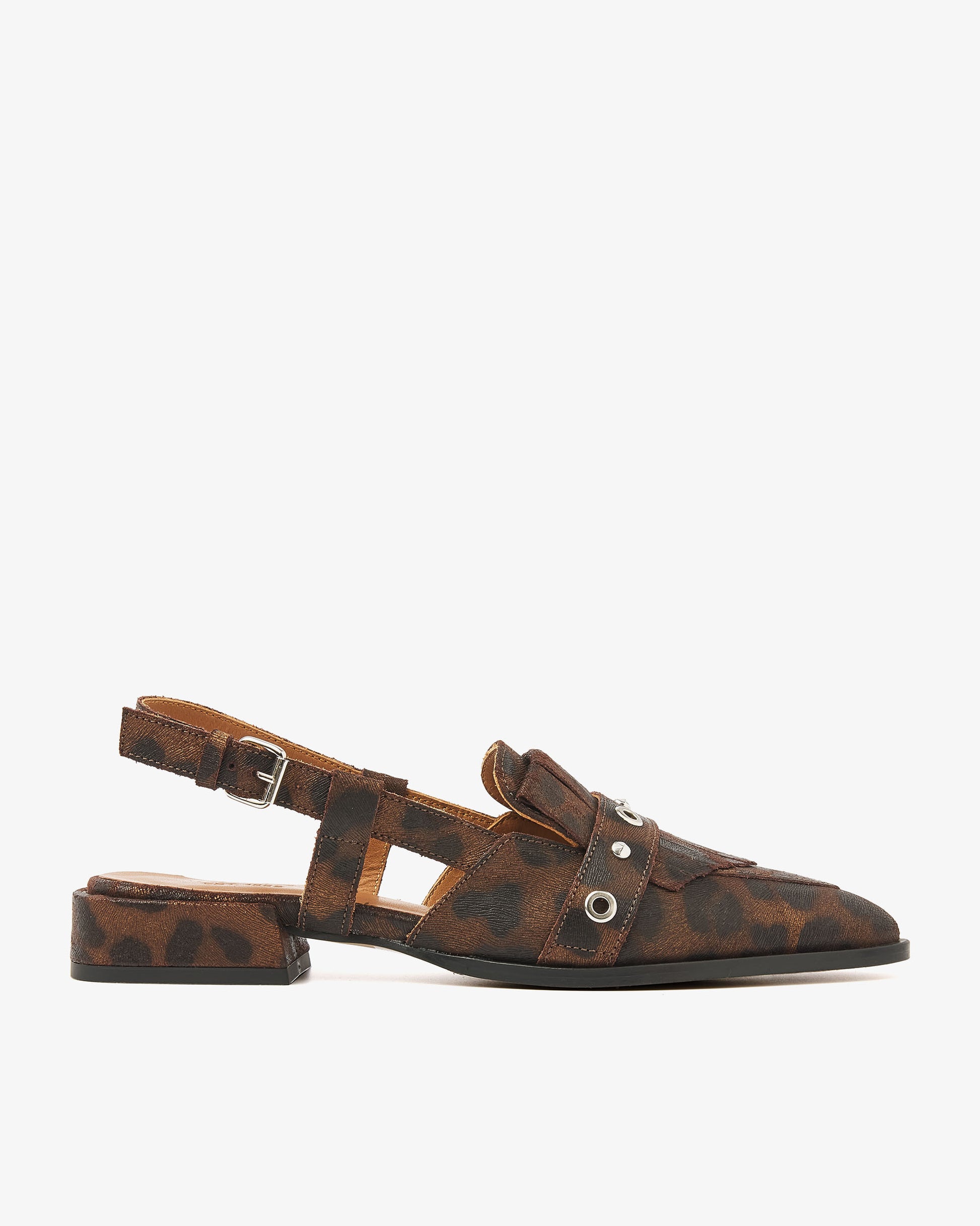 VIA VAI luipaardprint slingbacks Jazz Tammi