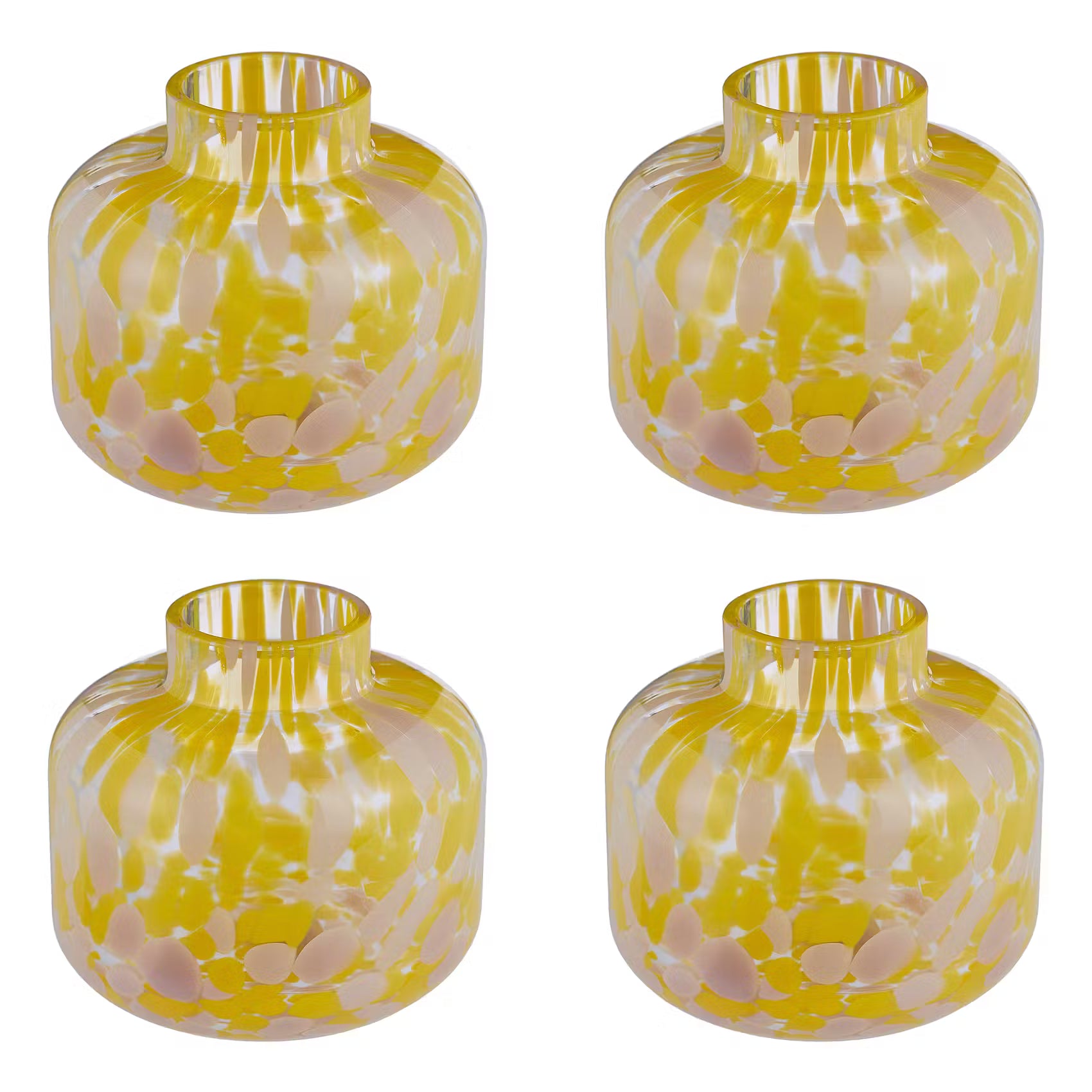 CONFETTI Mini-Vase 4er-Set