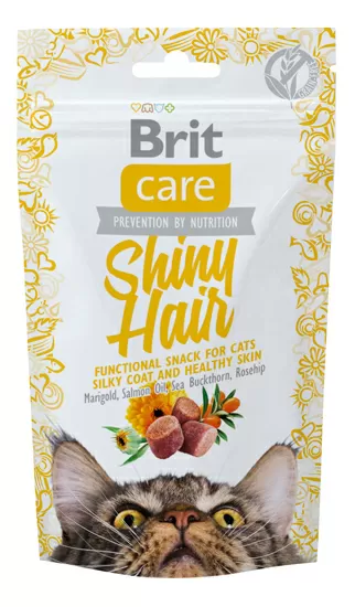 Brit Care Cat Snack, Shiny Hair - 50 g.