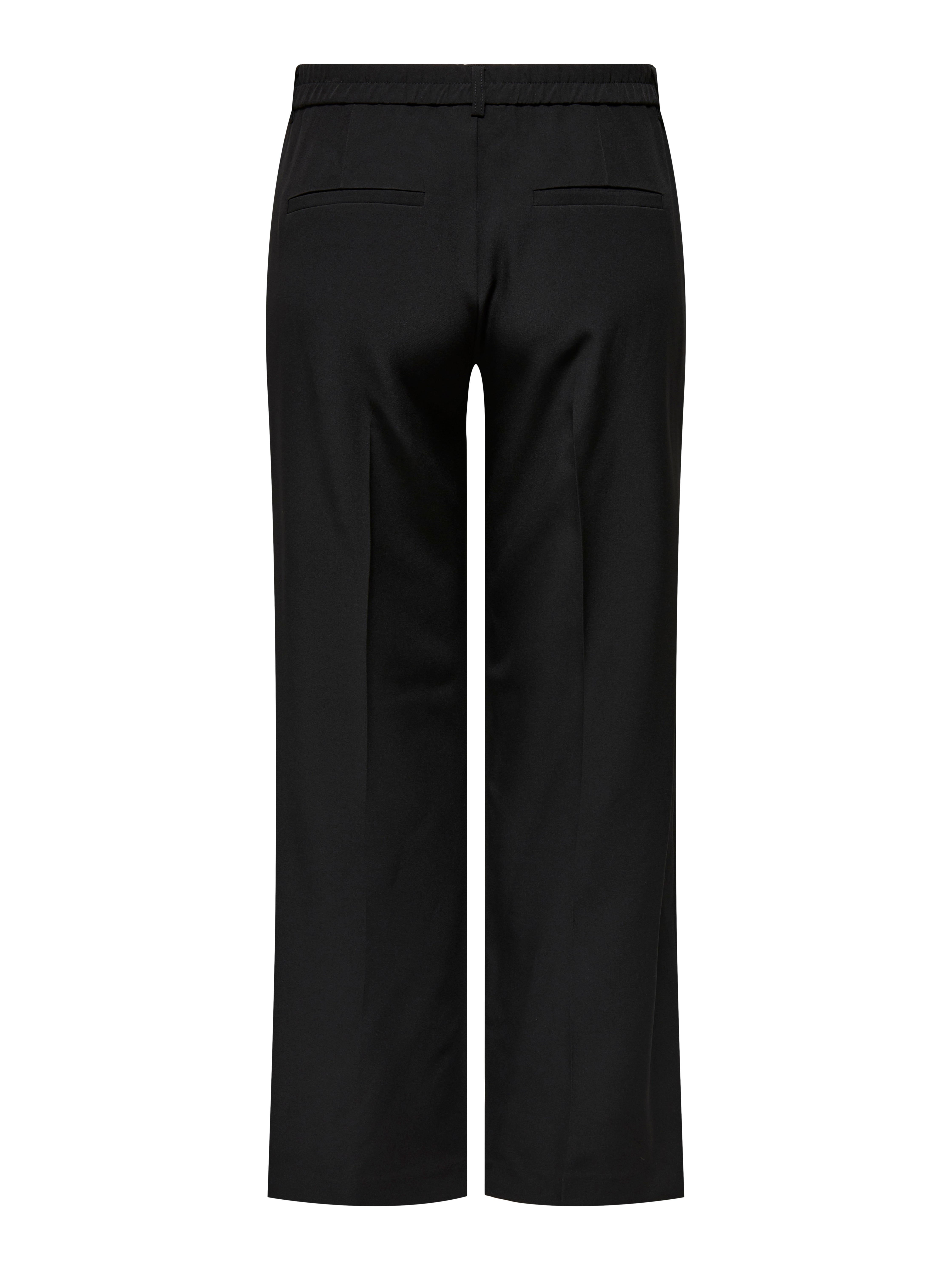 CARBERRY Hohe Taille Weiter Beinschnitt Hose Black