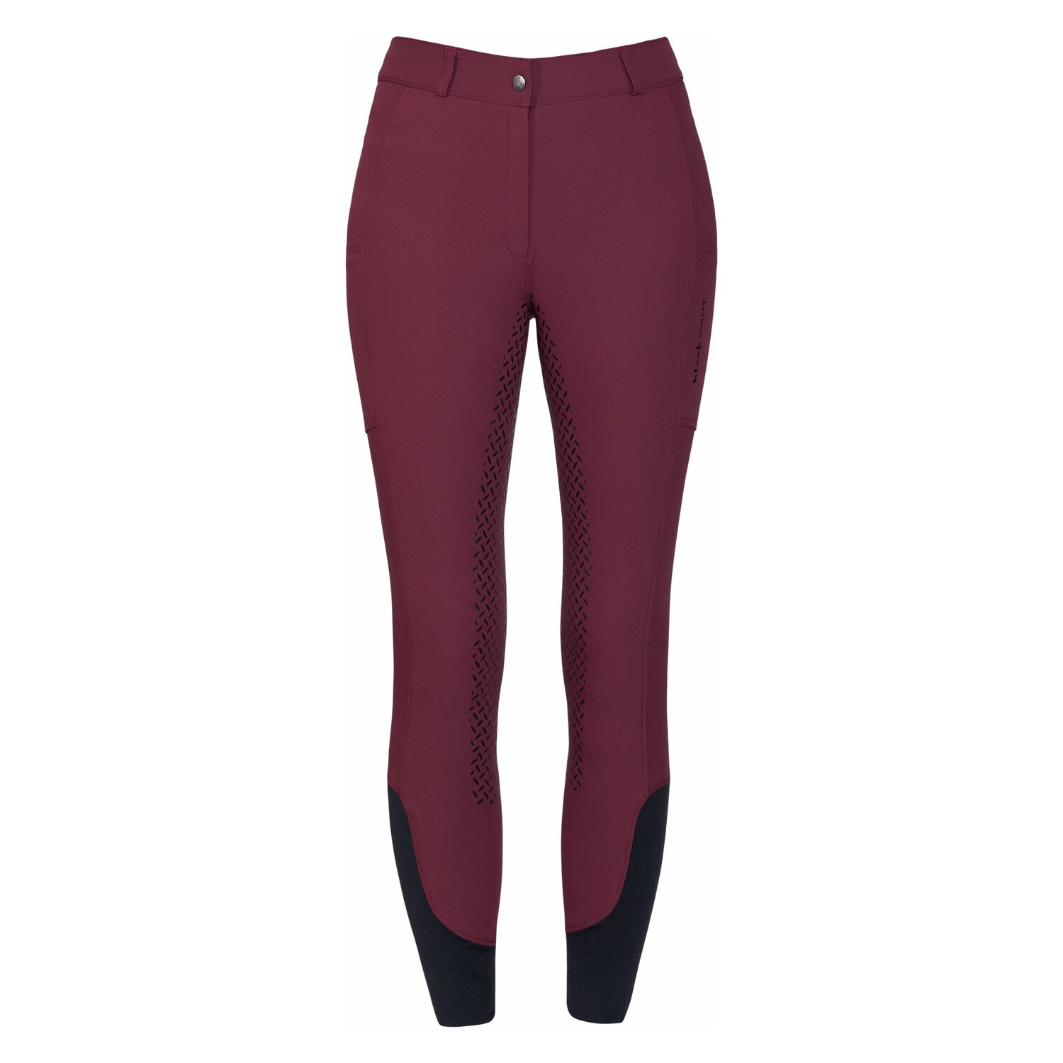 black forest Grip-Vollbesatz-Reithose  - dark berry