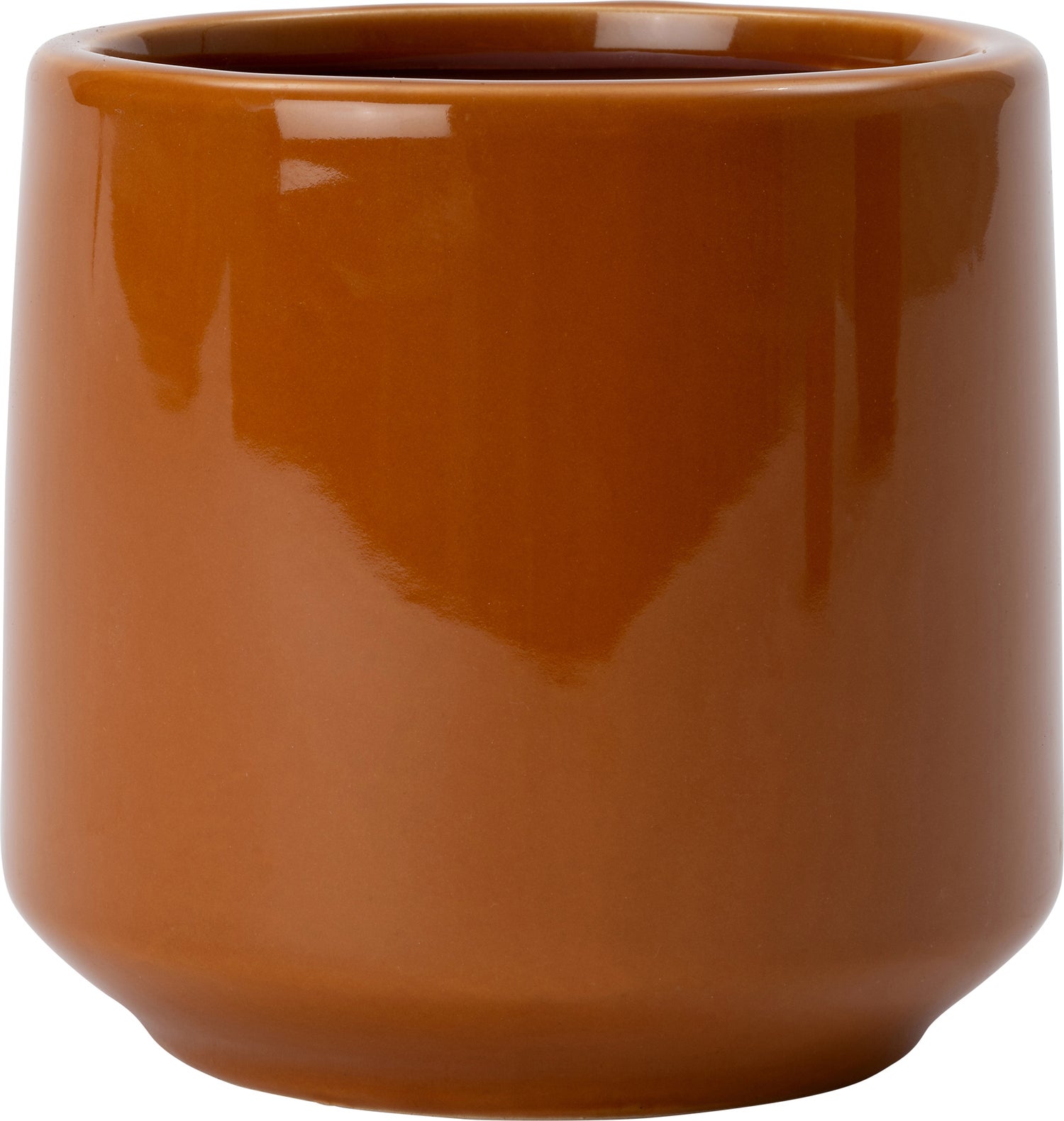 Intratuin bloempot Jolie oranje / bruin D 14 H 14 cm