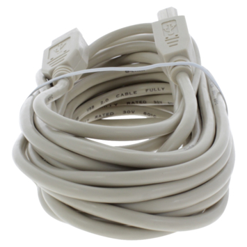 Q-Link USB kabel 2.0 printer/scanner 5 meter grijs