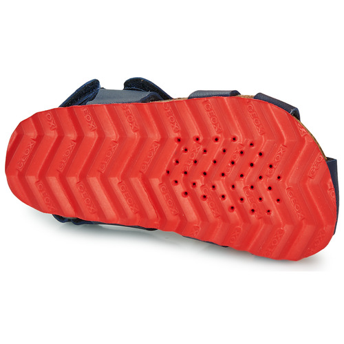 Geox - B SANDAL CHALKI BOY - Marine / Rouge
