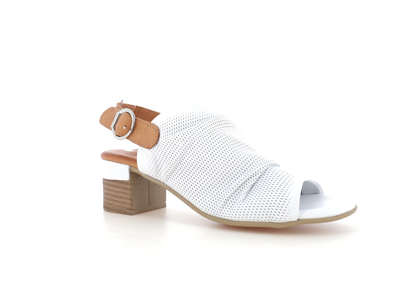 Metamorf ose-RADIEUX Cuir Blanc-Marron